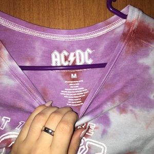 let there be rock acdc tye dye shirt.